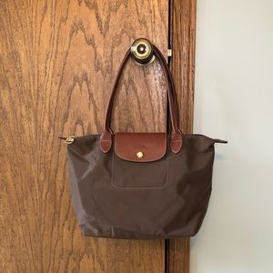 Longchamp Le Pliage green handbag